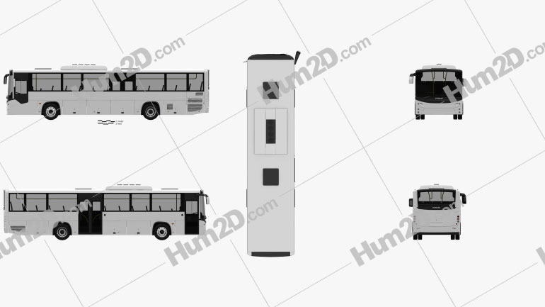 Otokar Territo U Bus 2012 Blueprint