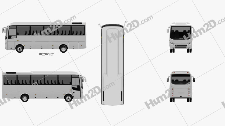 Otokar Navigo T Bus 2017 Blueprint