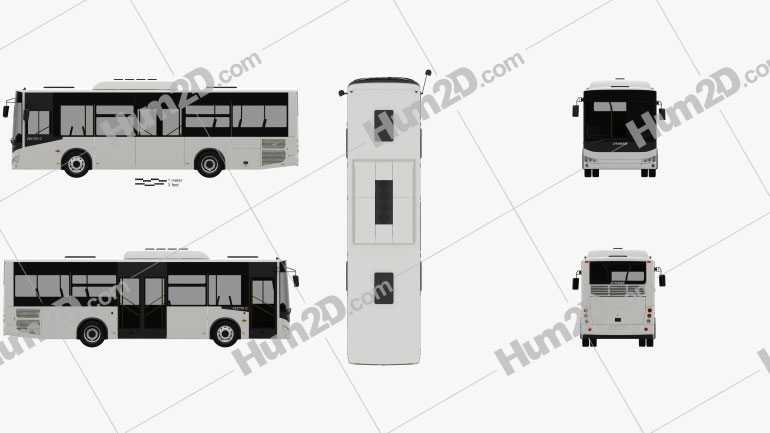 Otokar Vectio C Bus 2017 Blueprint
