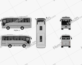 Otokar Tempo Bus 2014 clipart