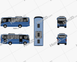 PAZ Vector Next Bus 2017 clipart