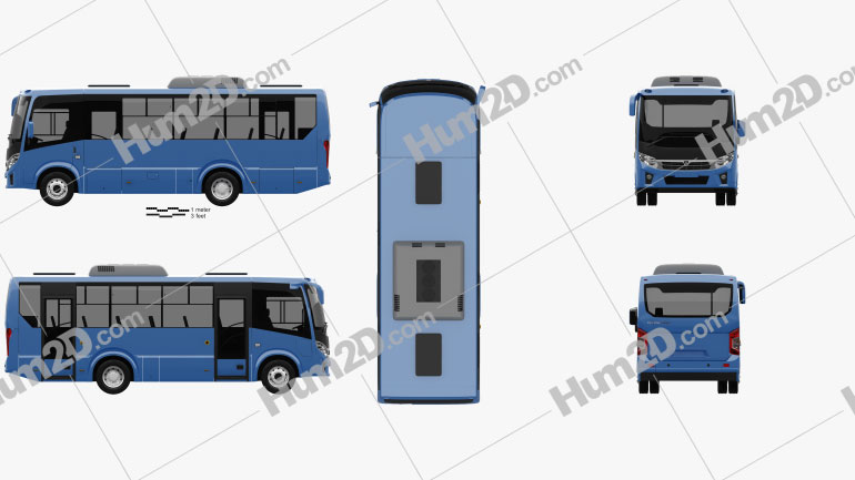 PAZ Vector Next Bus 2017 clipart
