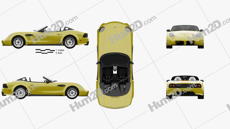 Panoz Esperante Spyder GT 2015 car clipart