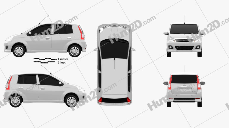 Perodua Viva 2009 Clipart - Download Vehicles Clipart 