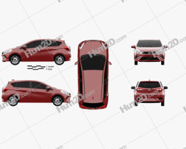Perodua Myvi 2018 car clipart