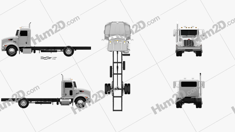 Peterbilt 337 Chassis Truck 2-axle 2006 clipart