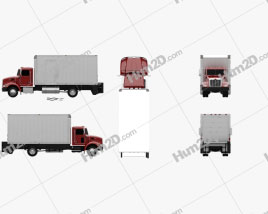 Peterbilt 325 Caminhão Caixa 2007 clipart