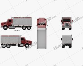 Peterbilt 567 Tipper Truck 2015 clipart