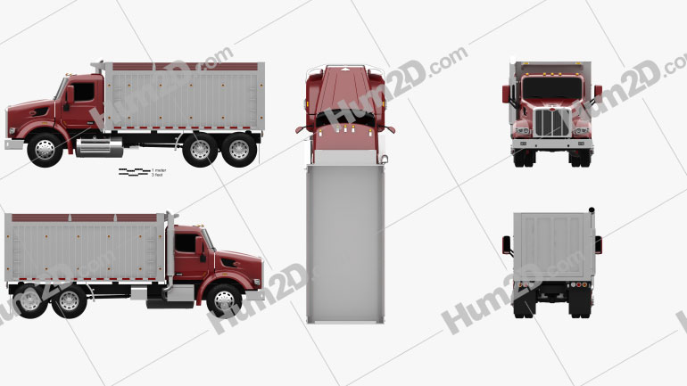 Peterbilt 567 Tipper Truck 2015 PNG Clipart