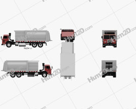 Peterbilt 320 Garbage Truck 2008 clipart