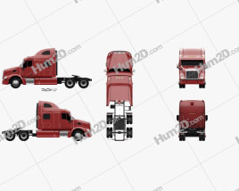 Peterbilt 587 Caminhão trator 2010 clipart