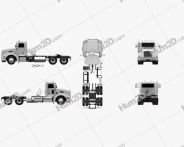 Peterbilt 384 Tag Kabine Sattelzug 2014 clipart