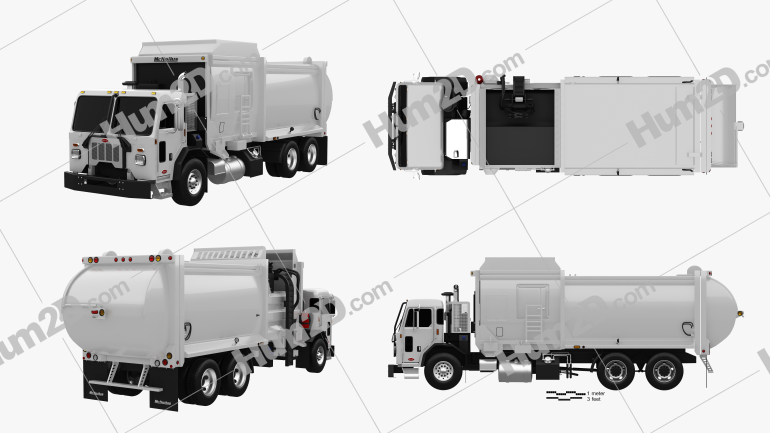 Peterbilt 520 Garbage Truck McNeilus 2016 PNG Clipart