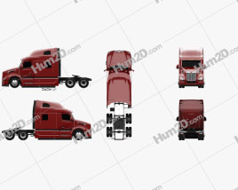 Peterbilt 579 Sleeper Cab Tractor Truck 2021 clipart
