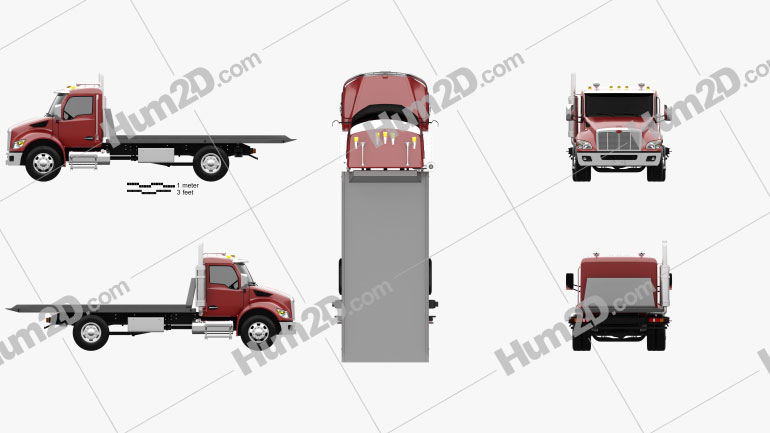 Peterbilt 537 Tow Truck 2021 Blueprint