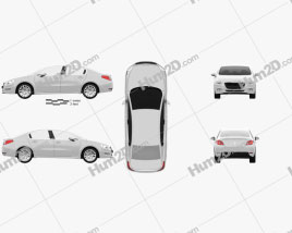 Peugeot 508 saloon 2011 car clipart