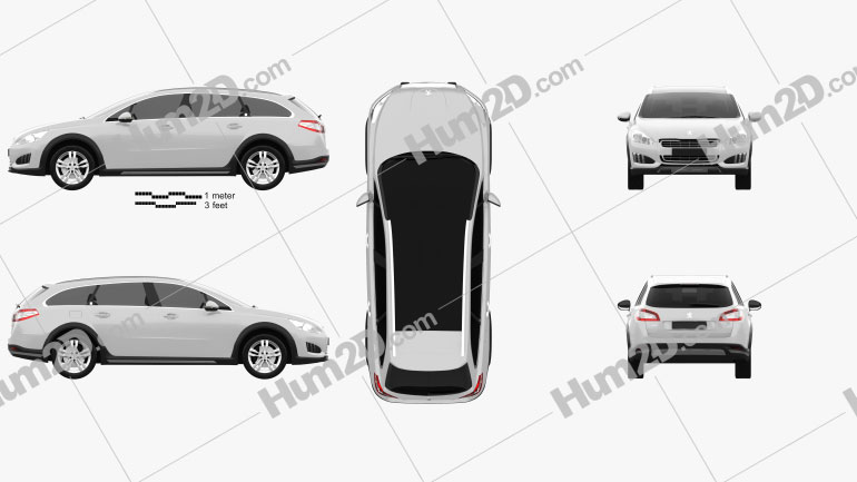 Peugeot 508 RXH 2013 Blueprint