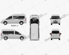 Peugeot Expert II Combi L2H2 2011 clipart