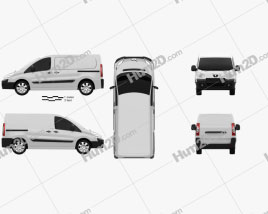 Peugeot Expert II Panel Van L1H1 2011 clipart