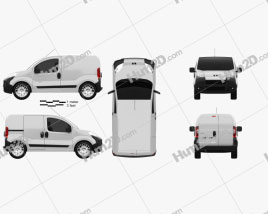 Peugeot Bipper Panel Van 2011 clipart