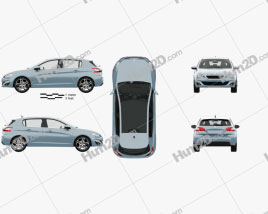 Peugeot 308 hatchback com interior HQ 2014 car clipart