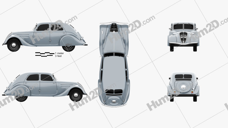 Peugeot 302 1936 Blueprint