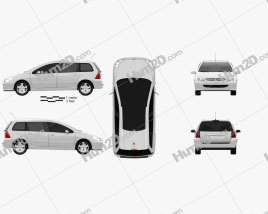 Peugeot 307 SW 2001 car clipart