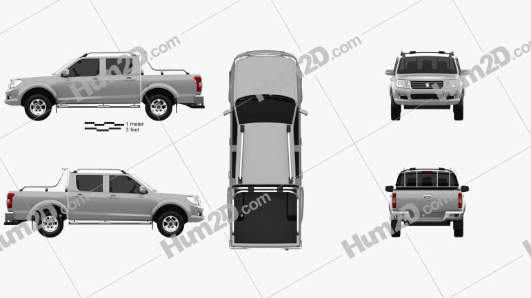 Peugeot Pick Up 4×4 2017 car clipart