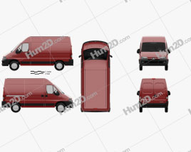 Peugeot Boxer Furgão L2H2 2002 clipart