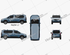 Peugeot Rifter Long 2018 clipart