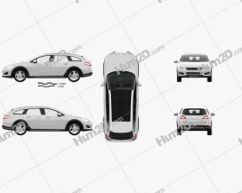 Peugeot 508 RXH with HQ interior 2012 car clipart