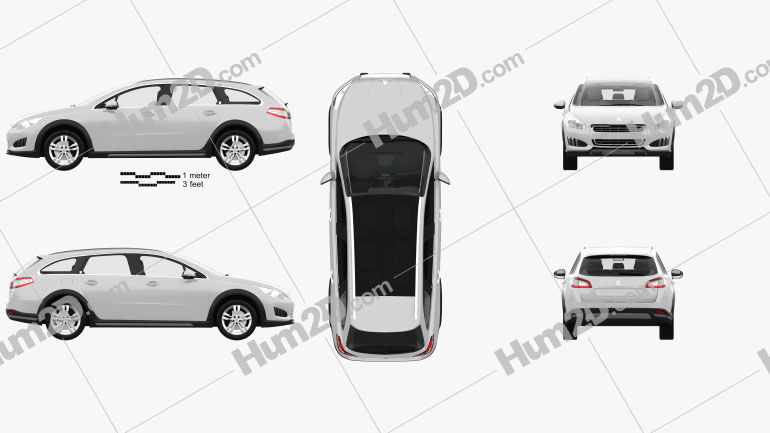 Peugeot Station Wagon Clipart Images And Blueprints For Download In Png Psd