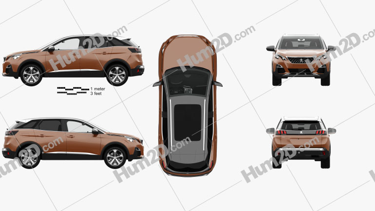 Peugeot 3008 with HQ interior 2016 PNG Clipart