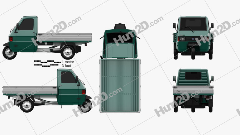Piaggio Ape TM Pick-up 1982 car clipart