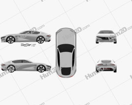 Pininfarina HK GT 2018 car clipart