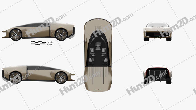 Pininfarina Teorema 2021 car clipart