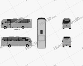 Plaxton Cheetah XL Bus 2016 clipart