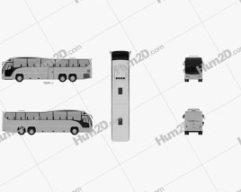 Plaxton Elite NZ-spec Bus 2017 clipart