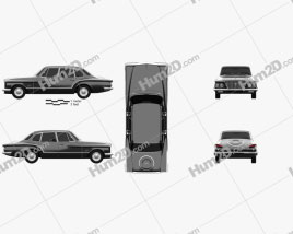 Plymouth Valiant sedan 1960 car clipart