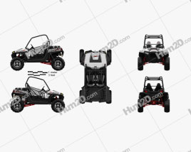 Polaris RZR XP 900 2011 clipart