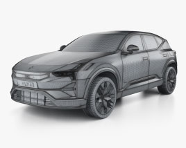 Polestar 3 2024 car clipart