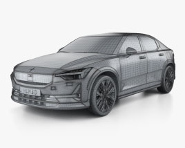 Polestar 2 2024 car clipart