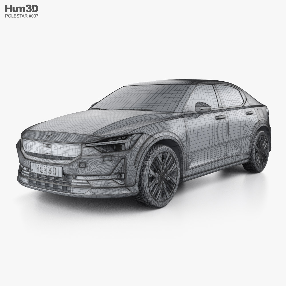 Polestar 2 2024 car clipart