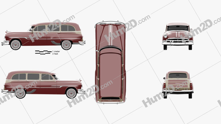 Pontiac Chieftain Deluxe Station Wagon 1953 PNG Clipart
