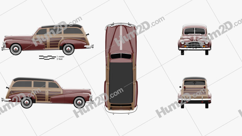 Pontiac Streamliner Eight Station Wagon 1947 PNG Clipart
