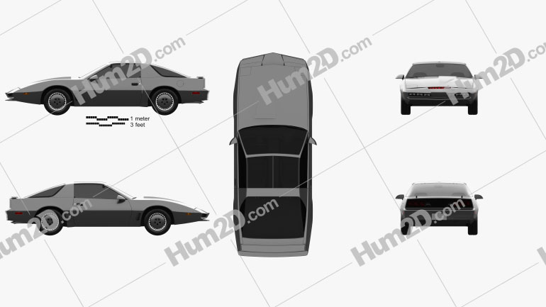Pontiac Firebird KITT 1982 car clipart