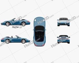 Porsche 911 Carrera 4S Cabriolet 2011 car clipart