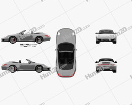 Porsche 911 Carrera 4GTS Cabriolet 2011 car clipart