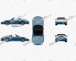 Porsche 911 Speedster 2011 car clipart