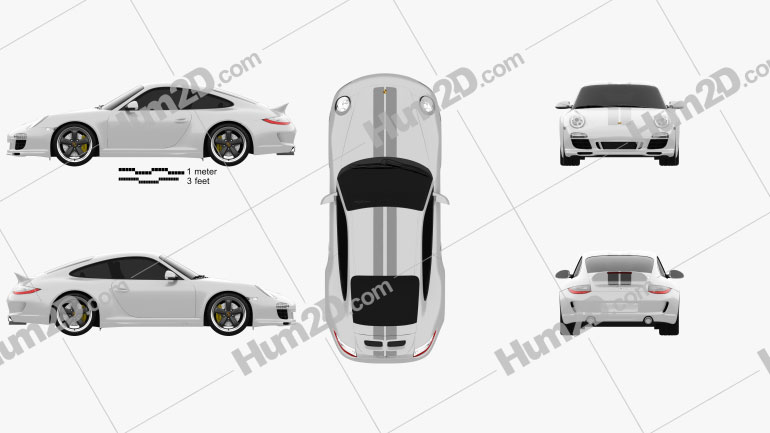 Porsche 911 Sport Classic 2011 Blueprint